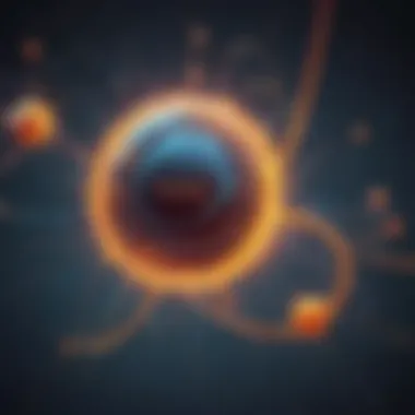 Electron Dynamics in Reactions Illustration depicting electron behavior in chemical reactions