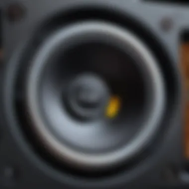 Advanced Technology in Google Car Speakers A close-up of Google car speaker technology highlighting advanced components