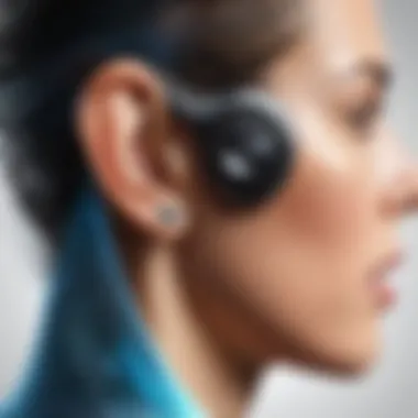 Hypersonic Sound Wave Projection Conceptual illustration of hypersonic sound waves projecting directly into the ear