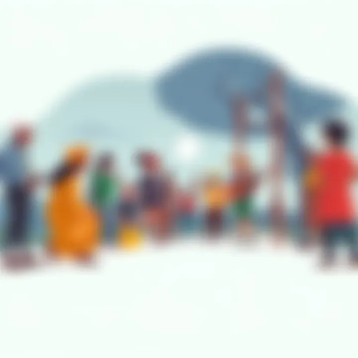 A thought-provoking scene illustrating cultural diversity through photography