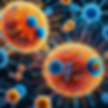 Mechanisms of Immune Response Abstract representation of immune response mechanisms