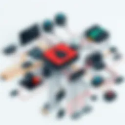 An intricate network of Linus components and connections.