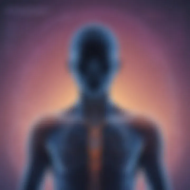 Abstract representation of body scan meditation