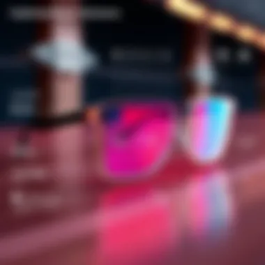 Technological Advancements in Miasto Glasses An infographic illustrating the technological advancements in Miasto glasses