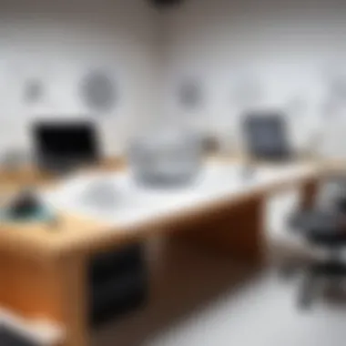 The Creative Process Behind Motion Sculpture An artist's workspace filled with sketches and designs for motion sculptures.
