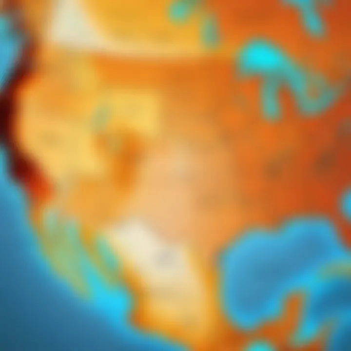 Map highlighting Native American territories