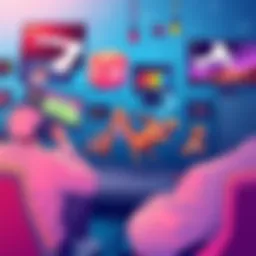 A vibrant online gaming interface showcasing diverse genres