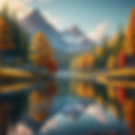 A serene landscape symbolizing tranquility and self-reflection