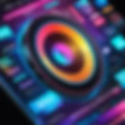 A vibrant depiction of contemporary Christian music playlists