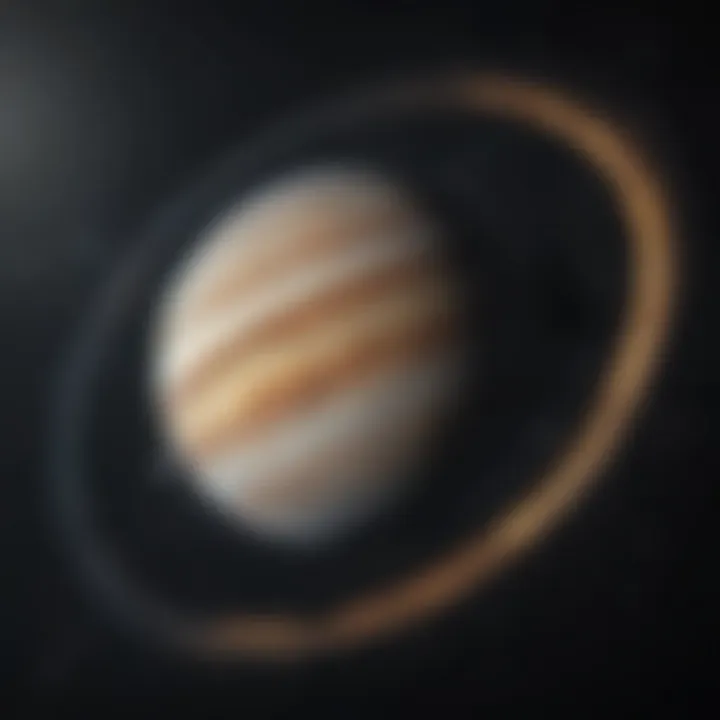 Illustration showcasing the gravitational pull of Jupiter on passing comets