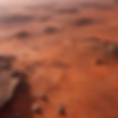 Mars: Red Planet Mysteries Illustration depicting the mysterious surface features of Mars