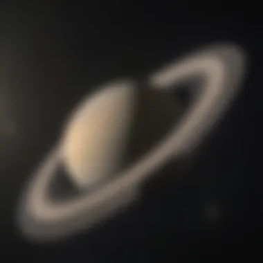 Saturn's Ringed Majesty Illustration capturing the beauty of Saturn's mesmerizing rings