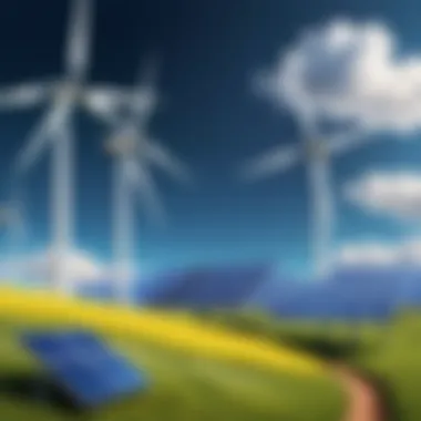 Illustration of renewable energy sources