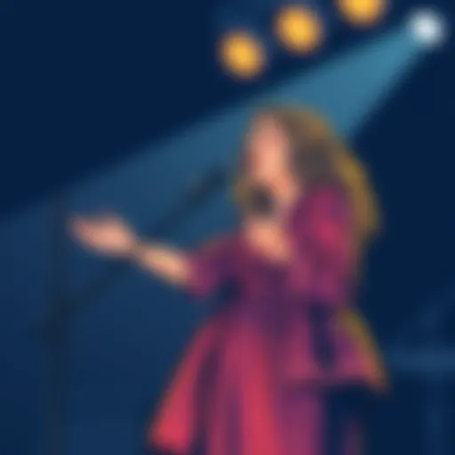 Nellie McKay performing on stage, showcasing her musical prowess and theatrical flair.