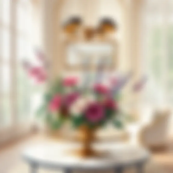 Artistry in Luxury An artistic arrangement in a luxurious setting, highlighting the brand's philosophy