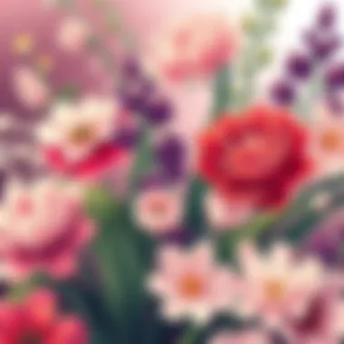 Seasonal Elegance in Bloom An elegant display of seasonal blooms reflecting contemporary design trends