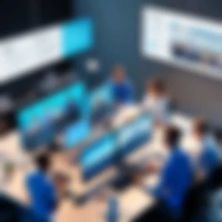 Engaging team collaboration highlighted in a visual
