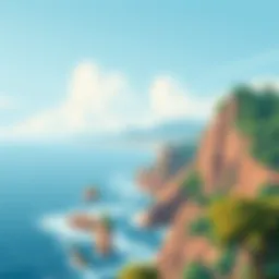 A view of the Chilean coastline, reflecting the essence of Neruda's oceanic inspiration.