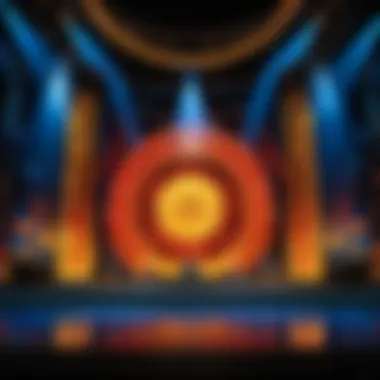 An enchanting stage set reflecting the theme of a Cirque du Soleil show