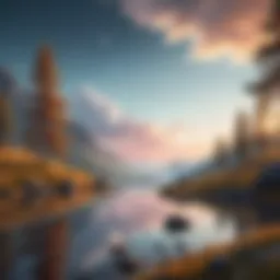 A serene landscape representing calmness and introspection