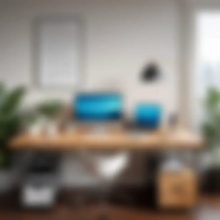 A serene workspace emphasizing work-life balance