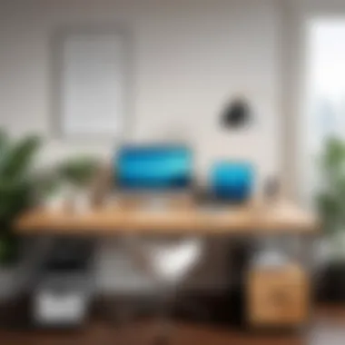 Work-Life Balance in a Four-Day Week A serene workspace emphasizing work-life balance