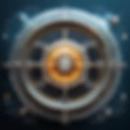 Conceptual visualization of discovery design merging creativity and technology