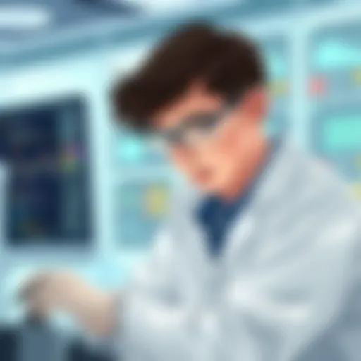 Innovation in Action Young scientist engaged in innovative research