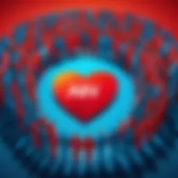 A vibrant scene of community support illustrating unity among individuals affected by HIV.
