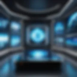 A futuristic interface showcasing immersive technology in entertainment