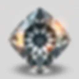 A stunning Maya Diamond with intricate facets reflecting light