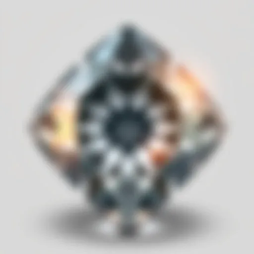 A stunning Maya Diamond with intricate facets reflecting light