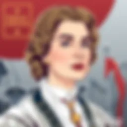 Portrait of a historical female leader known for her political influence