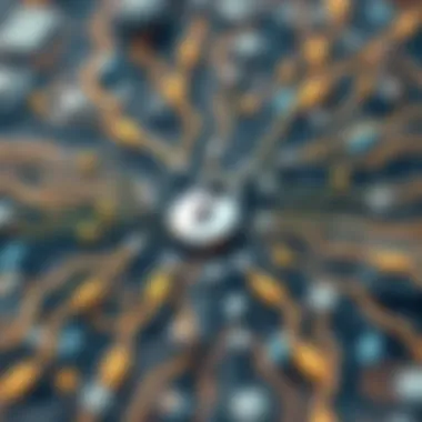 Data Encryption: The Foundation of Cybersecurity An abstract representation of data encryption in cybersecurity.