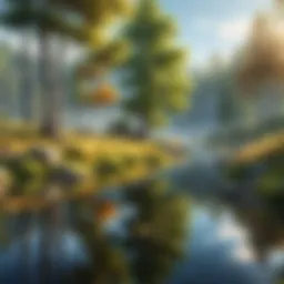 A serene landscape reflecting tranquility and peace