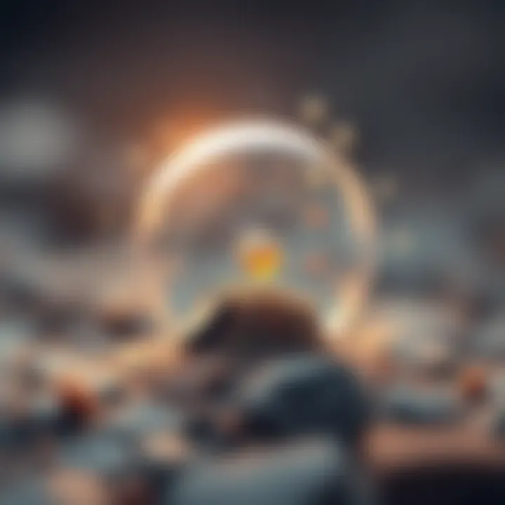 An illustration depicting the philosophical implications of smallness