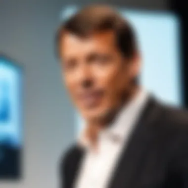 Tony Robbins speaking at a seminar