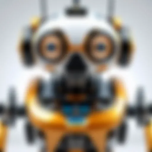 Intricate design of a mini robot showcasing its advanced technology