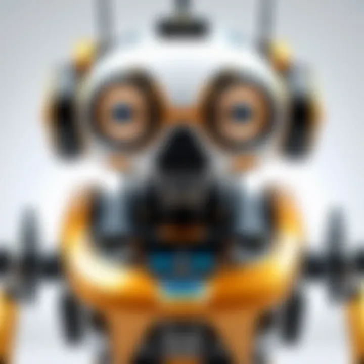 Intricate design of a mini robot showcasing its advanced technology