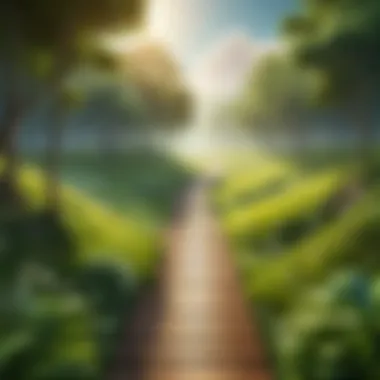 The Path to Personal Growth Illustration of personal growth journey