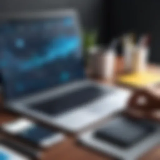 Diverse digital marketing strategies represented visually