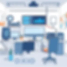 A creative workspace with video editing tools