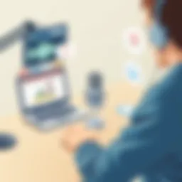 Visual representation of podcast dynamics