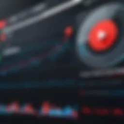 A vibrant graph showcasing YouTube analytics trends