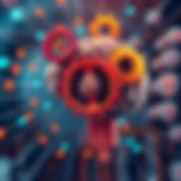 Cognitive gears turning symbolizing quick thinking