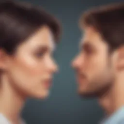 Illustration depicting emotional connection in a relationship