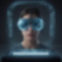 Futuristic Holographic Display Interface