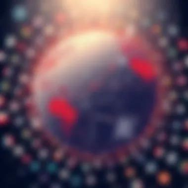 Political Shifts in Global Context A globe highlighting political changes across continents