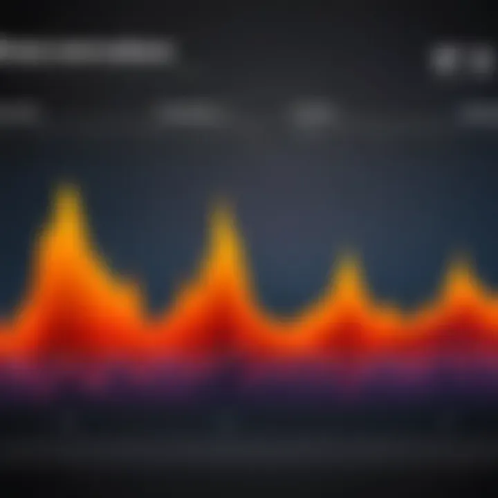 Graphs showing rising global temperatures over decades