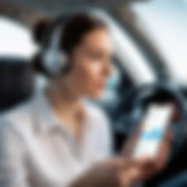 User Receiving Real-Time Auditory Guidance User receiving real-time auditory guidance